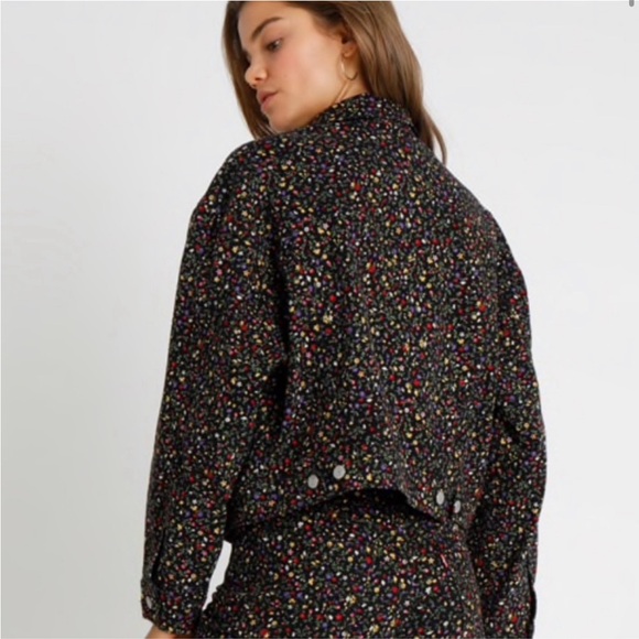 Levi’s Ditsy Floral Denim Trucker Jacket - Picture 2 of 3